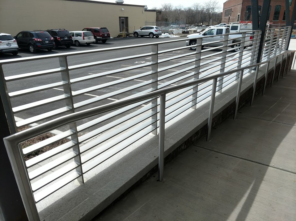 Installation Of Steel Railings At Teknor Apex