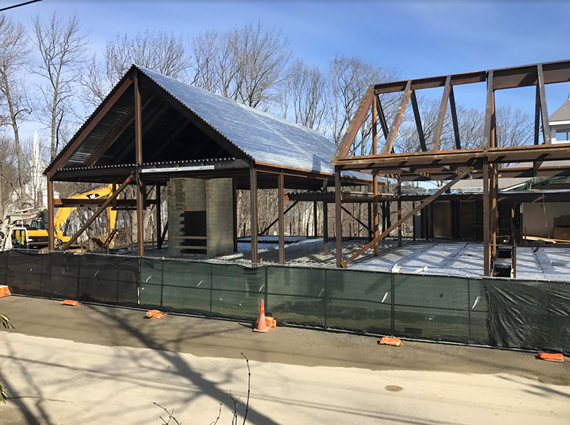 Construction Work Of Cushing Academy Dining Hall